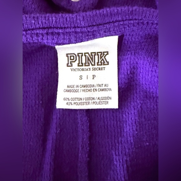 PINK Victoria's Secret “Gimme Sugar” Thermal Jane Style Onesie Jumpsuit PJ’s - Picture 11 of 13